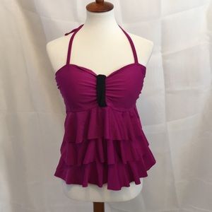 Hot pink bathing suit top-NEW